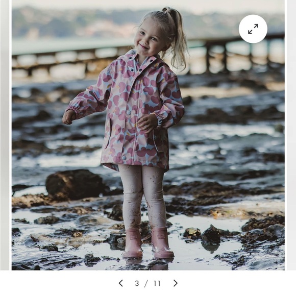 Snapperrock Apple Love Recycled Lined Raincoat - Picture 16 of 16